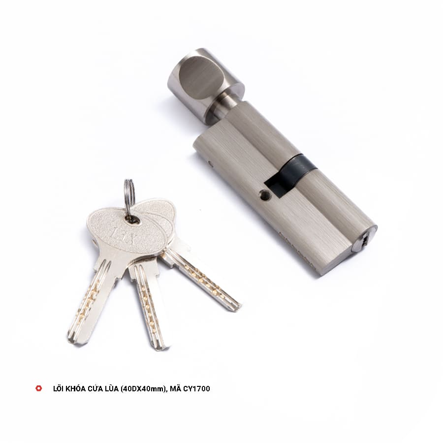 Lõi Khóa Cửa Lùa, Mã CY1700 Lõi Khóa Cửa Lùa 40x40D, Mã CY1700