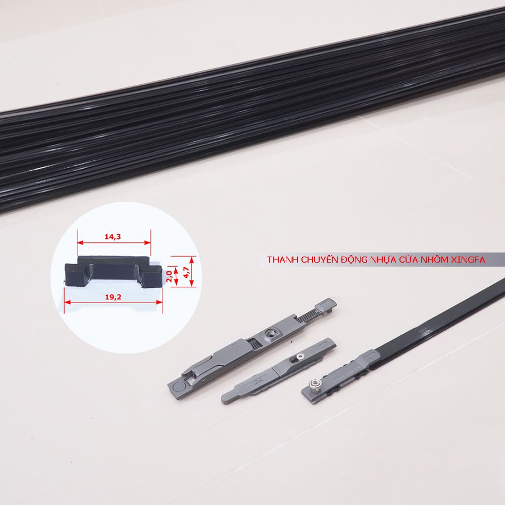 Thanh chuyển động nhựa cửa nhôm Xingfa, Lix-6