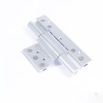 Bản Lề 4D Xingfa Màu Bạc Anode, Chất Liệu Hợp Kim Nhôm, Mã HI1300DF/HI1300DD