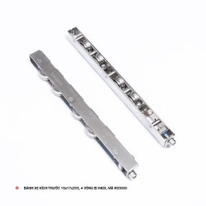 Bánh Xe Kích Thước 15x17, 4 Vòng Bi Inox, Mã RO3000