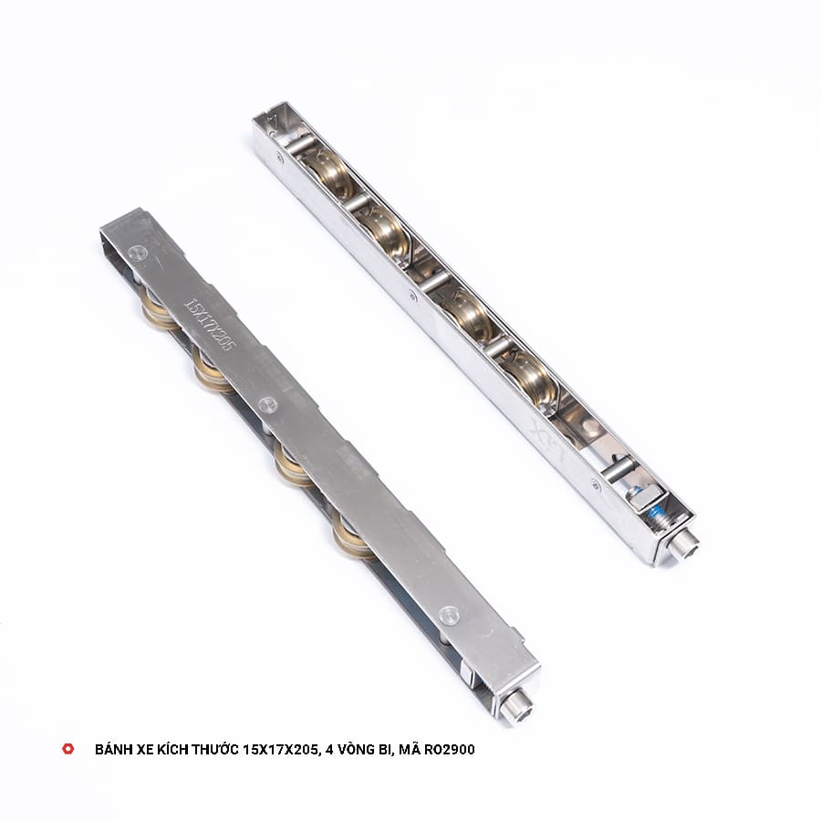 Bánh Xe 4 Bánh 15x17mm, Mã RO2900 Bánh Xe Kích Thước 15x17, 4 Vòng Bi, Mã RO2900