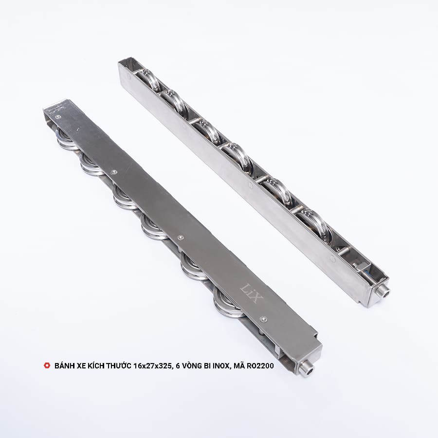 Bánh Xe Kích Thước 16x27, 6 Vòng Bi Inox, Mã RO2200